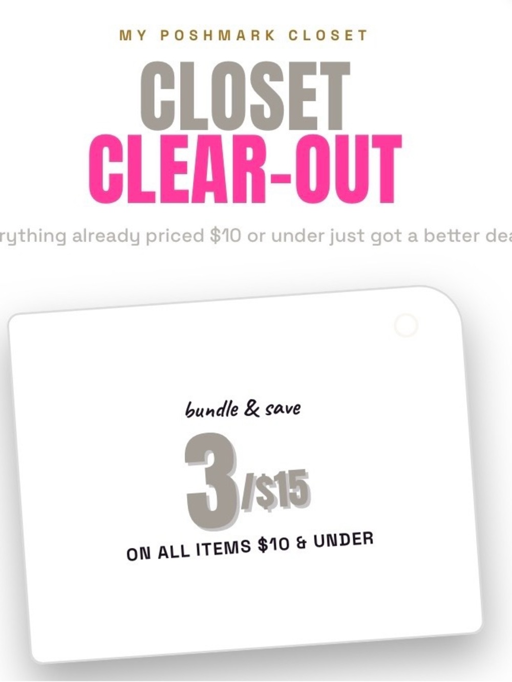 Once your bundle is ready send an offer or comment for my offer!